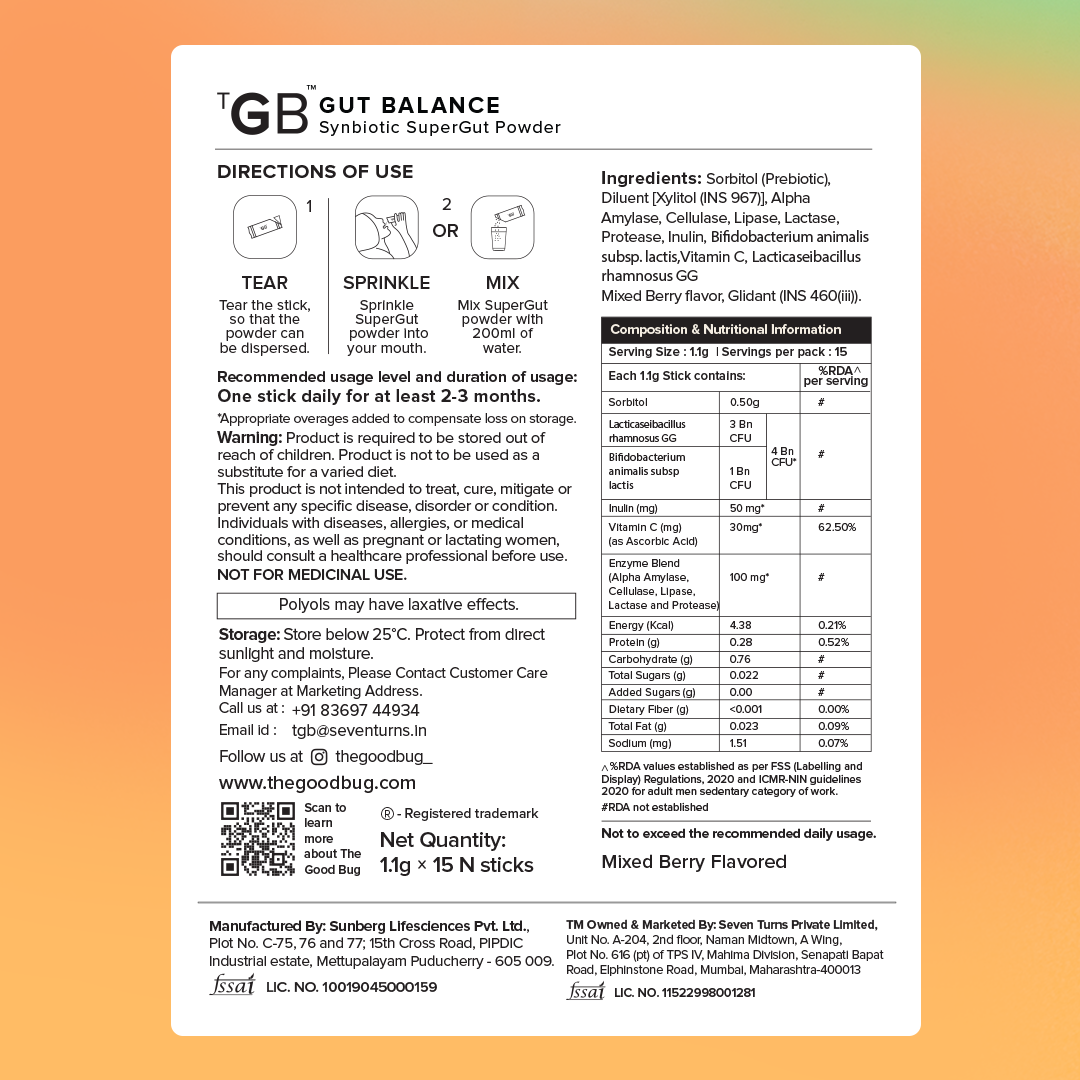 Gut Balance | Improves Gut Health