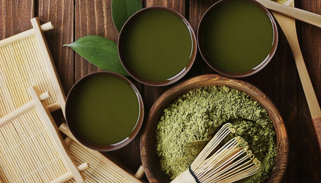 Creating Healthy Matcha Kombucha Tea Drink at Home