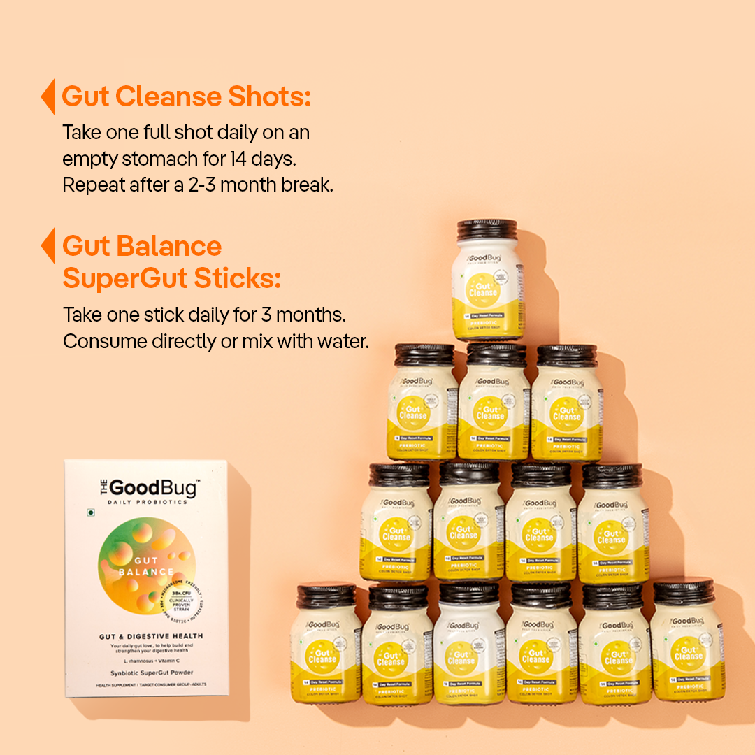 Gut Balance Super Bundle | Probiotics + 14 Colon Detox Shots