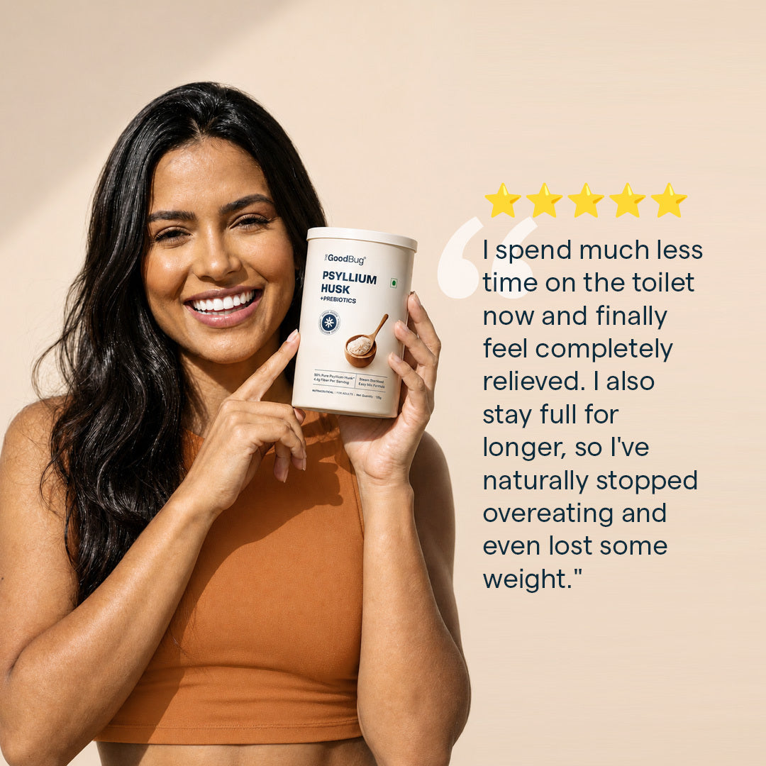 Psyllium Husk  (Isabgol) 98% + Prebiotics