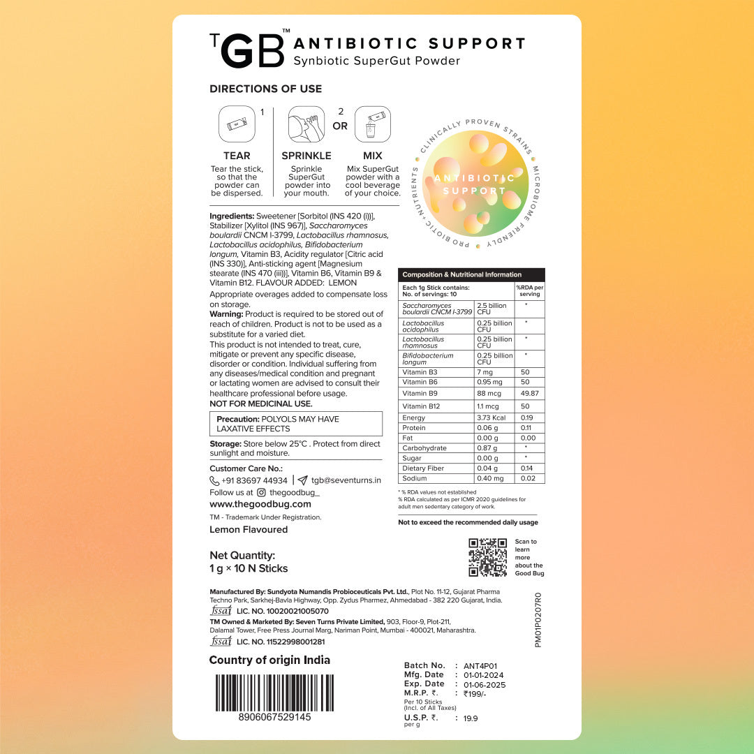 Antibiotic Support & Post Antibiotic Support