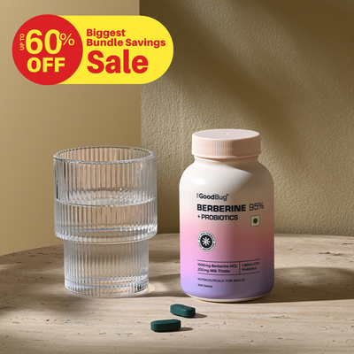 Berberine (95%) 1000mg + Probiotics
