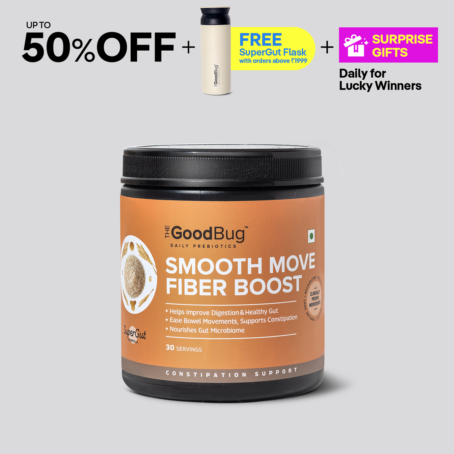 Smooth Move Fiber Boost | Regulates Bowel Movements