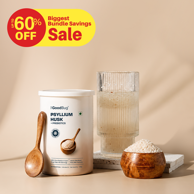 Psyllium Husk  (Isabgol) 98% + Prebiotics
