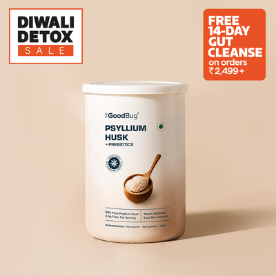 Psyllium Husk  (Isabgol) 98% + Prebiotics