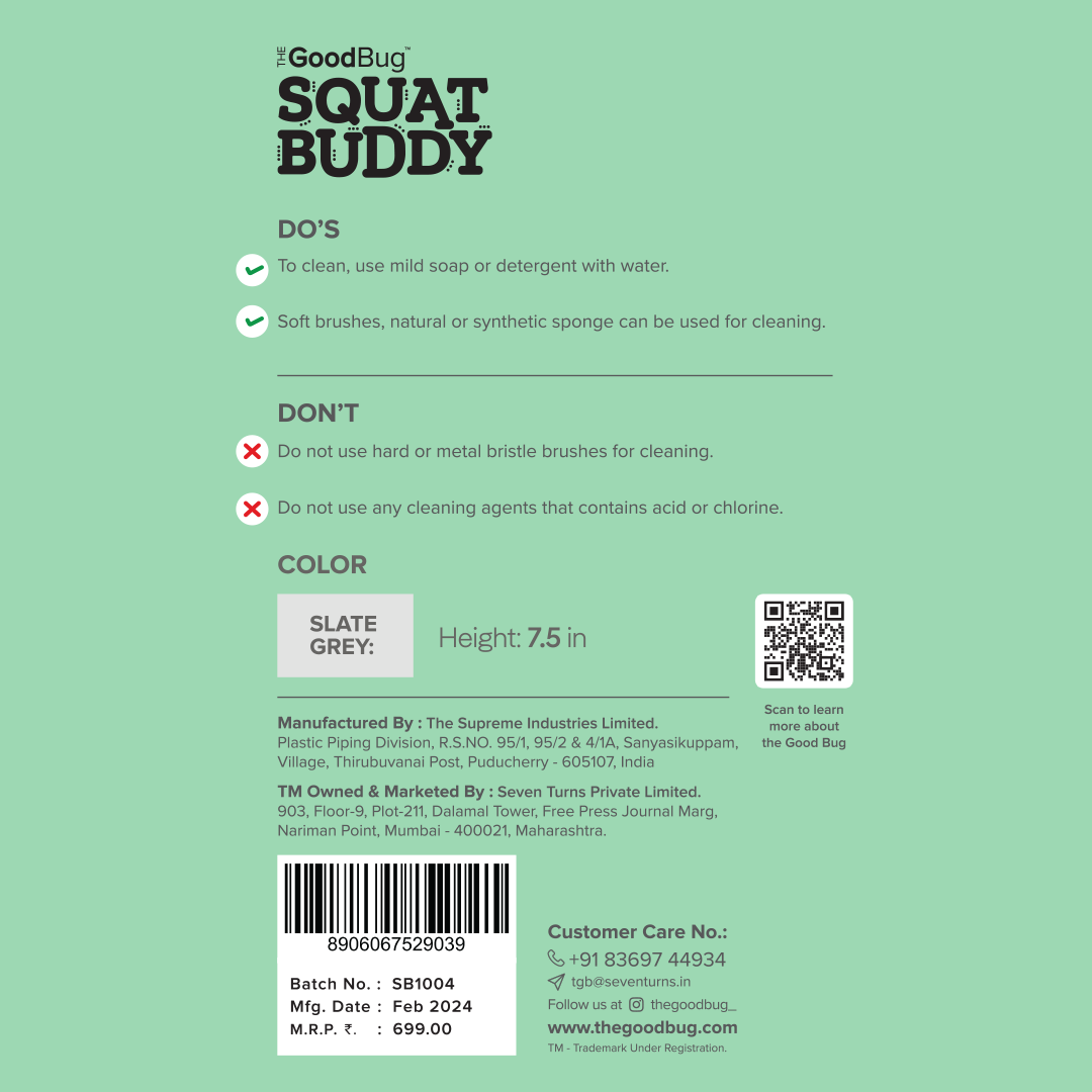 Squat Buddy | Improves Bowel Movement